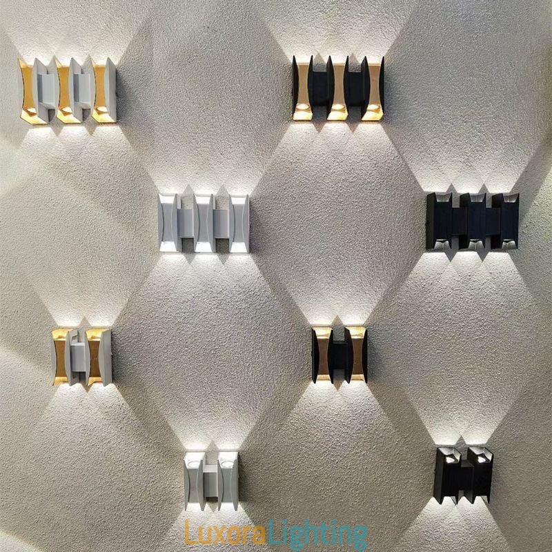 Designer Touch Decorative Waterproof Wall Lamp Modern Aluminum Surface Mounted Garden Porch Light