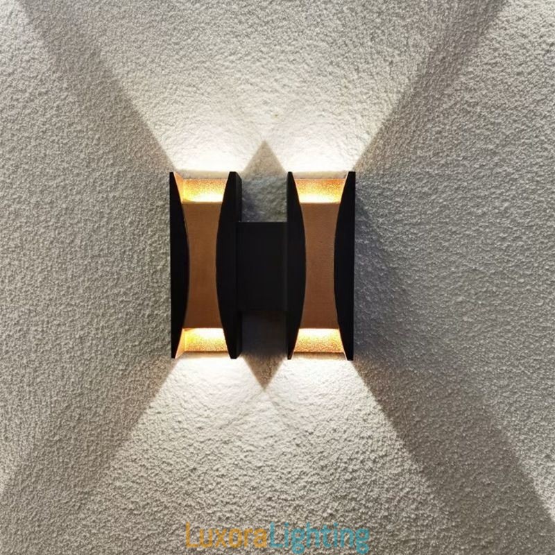 Designer Touch Decorative Waterproof Wall Lamp Modern Aluminum Surface Mounted Garden Porch Light