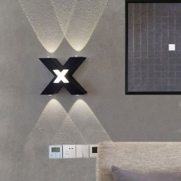 Designer Touch Decorative Art Deco Wall Light Up Down Indoor Lighting Aluminum Wall Sconce