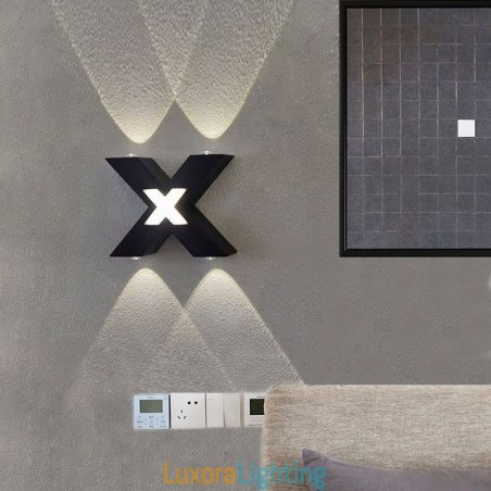 Designer Touch Decorative Art Deco Wall Light Up Down Indoor Lighting Aluminum Wall Sconce