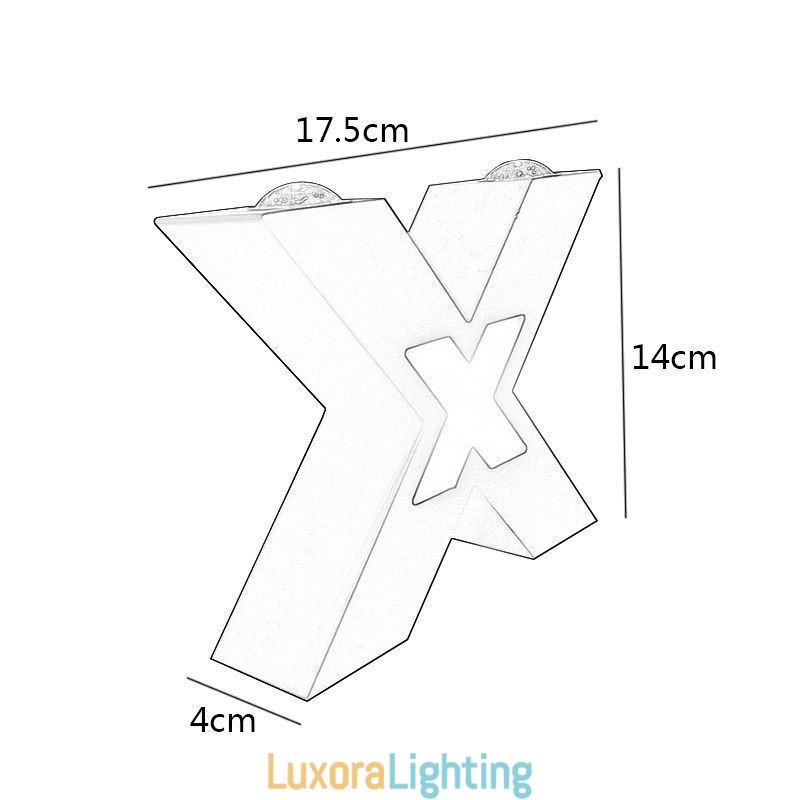 Designer Touch Decorative Art Deco Wall Light Up Down Indoor Lighting Aluminum Wall Sconce