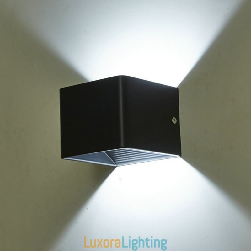 Designer Touch Decorative Wall Lamp Aluminum Balcony Surface Mounted Cube Porch Light
