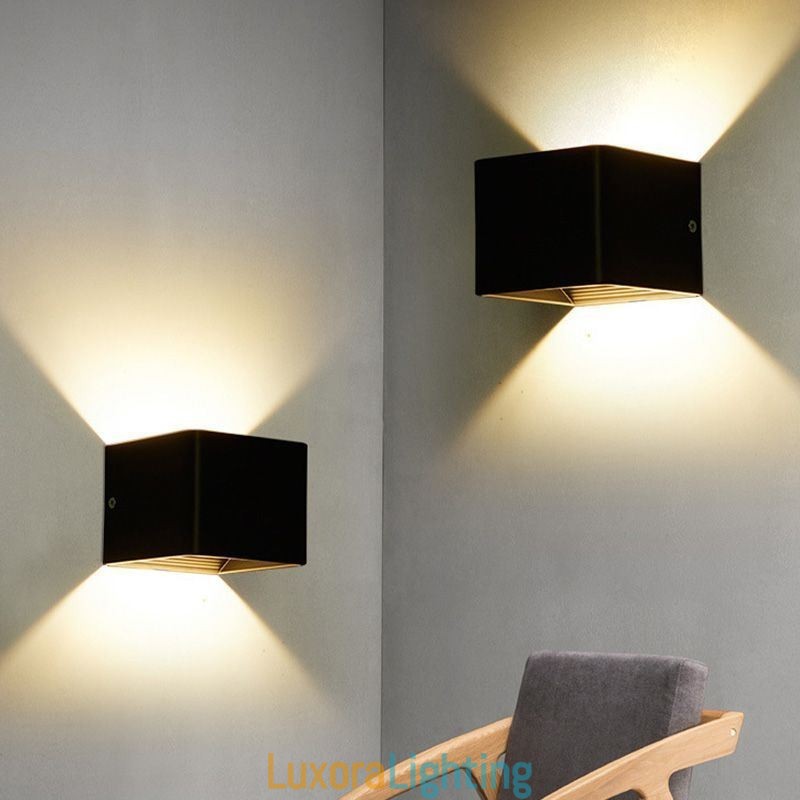Designer Touch Decorative Wall Lamp Aluminum Balcony Surface Mounted Cube Porch Light
