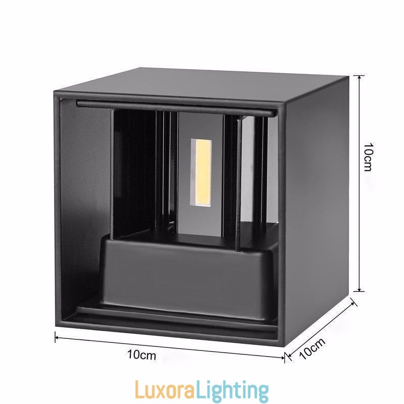 Designer Touch Decorative Wall Lamp Aluminum Balcony Surface Mounted Cube Porch Light