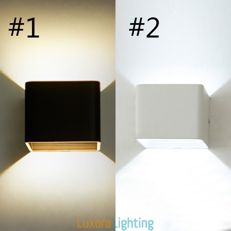 Designer Touch Decorative Wall Lamp Aluminum Balcony Surface Mounted Cube Porch Light