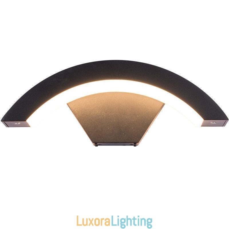 Designer Touch Decorative Minimalist Aluminum Lamp Garden Waterproof Crescent Wall Light