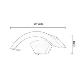 Designer Touch Decorative Minimalist Aluminum Lamp Garden Waterproof Crescent Wall Light