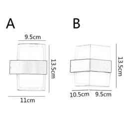 Designer Touch Decorative Acrylic Minimalist Wall Light Waterproof Wall Lamp Patio