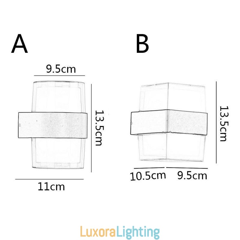 Designer Touch Decorative Acrylic Minimalist Wall Light Waterproof Wall Lamp Patio