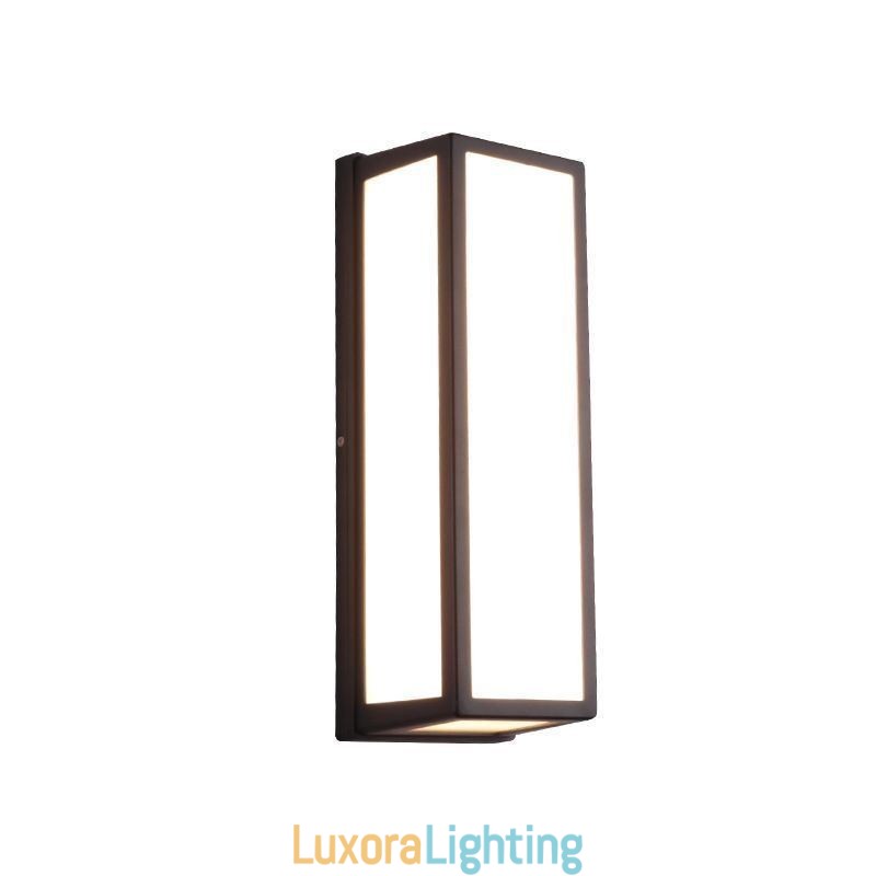 Designer Touch Decorative Rectangular Wall Light Modern Waterproof Villa Porch Wall Lamp