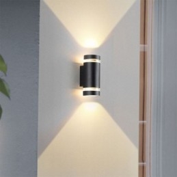 Designer Touch Decorative Wall Light Waterproof Up Down Aluminum Double Head Wall Lamp