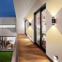 Designer Touch Decorative Wall Light Waterproof Up Down Aluminum Double Head Wall Lamp