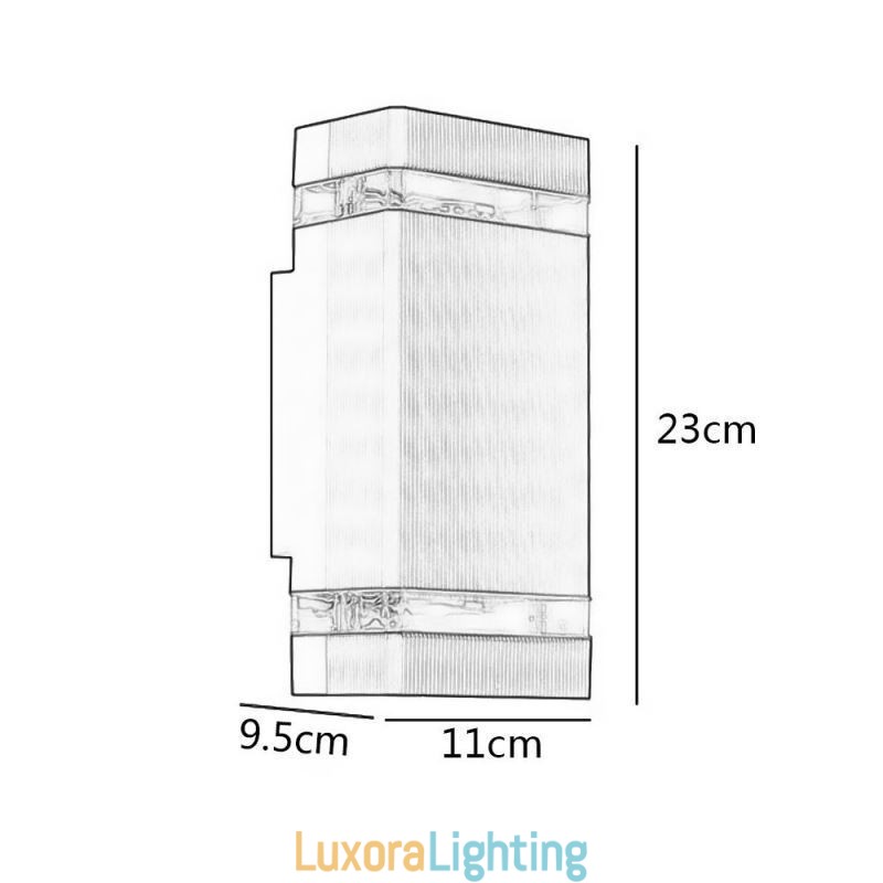 Designer Touch Decorative Simple Aluminum Wall Lights Waterproof Wall Lamp Courtyard Porch