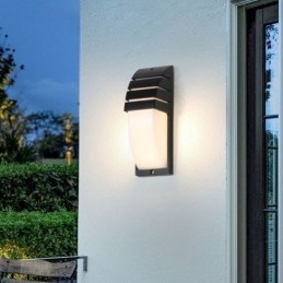 Designer Touch Decorative Waterproof Outdoor Porch Light Black Aluminium Wall Lamp Garden Courtyard Light