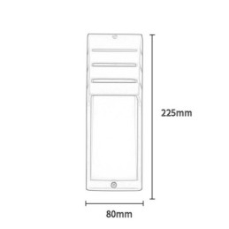 Designer Touch Decorative Waterproof Outdoor Porch Light Black Aluminium Wall Lamp Garden Courtyard Light