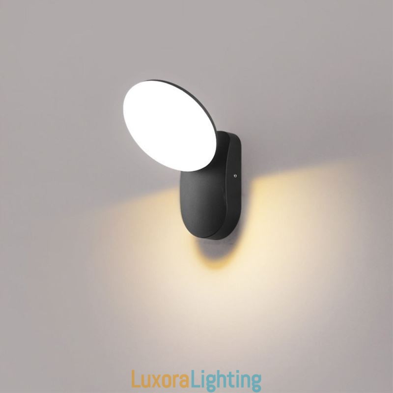 Designer Touch Decorative Modern Minimalist Aluminum Lamp Garden Waterproof Crescent Wall Light