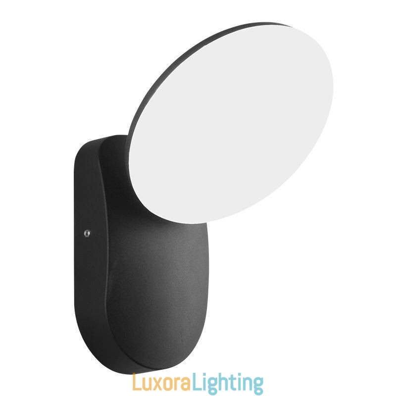 Designer Touch Decorative Modern Minimalist Aluminum Lamp Garden Waterproof Crescent Wall Light