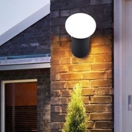 Designer Touch Decorative Modern Minimalist Aluminum Lamp Garden Waterproof Crescent Wall Light