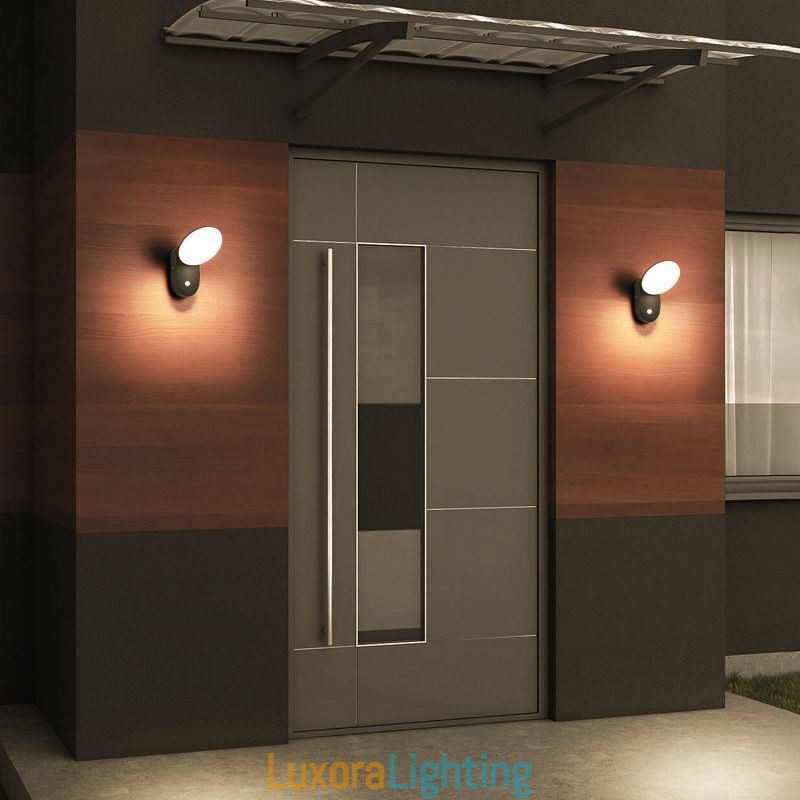 Designer Touch Decorative Modern Minimalist Aluminum Lamp Garden Waterproof Crescent Wall Light