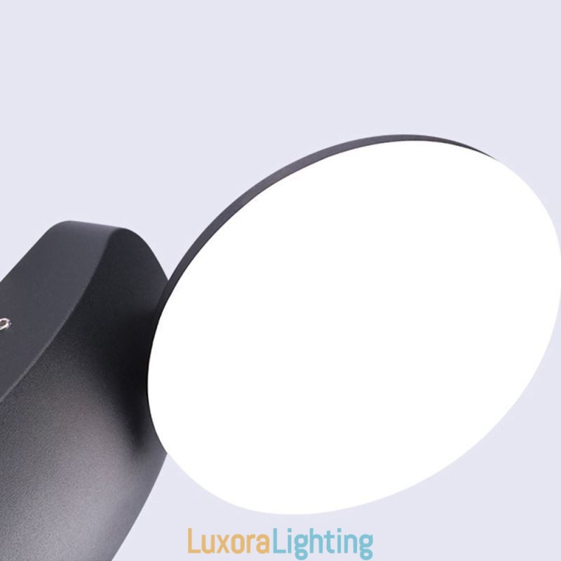 Designer Touch Decorative Modern Minimalist Aluminum Lamp Garden Waterproof Crescent Wall Light