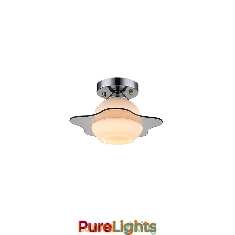 Designer Touch Decorative Modern Ceiling Light Flush Mount 1 Light Contemporary Metal