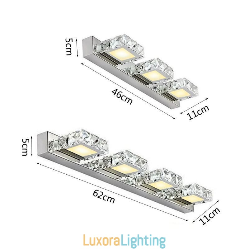 Designer Touch Decorative Wall Light Bathroom Mirror Washroon Wall Lamp Stainless Steel