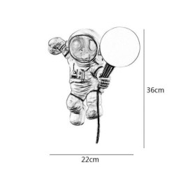 Designer Touch Decorative Modern Wall Sconce Creative Astronaut Resin Wall Light Kids