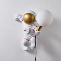 Designer Touch Decorative Modern Wall Sconce Creative Astronaut Resin Wall Light Kids