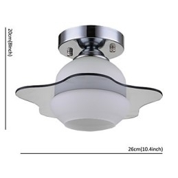 Designer Touch Decorative Modern Ceiling Light Flush Mount 1 Light Contemporary Metal