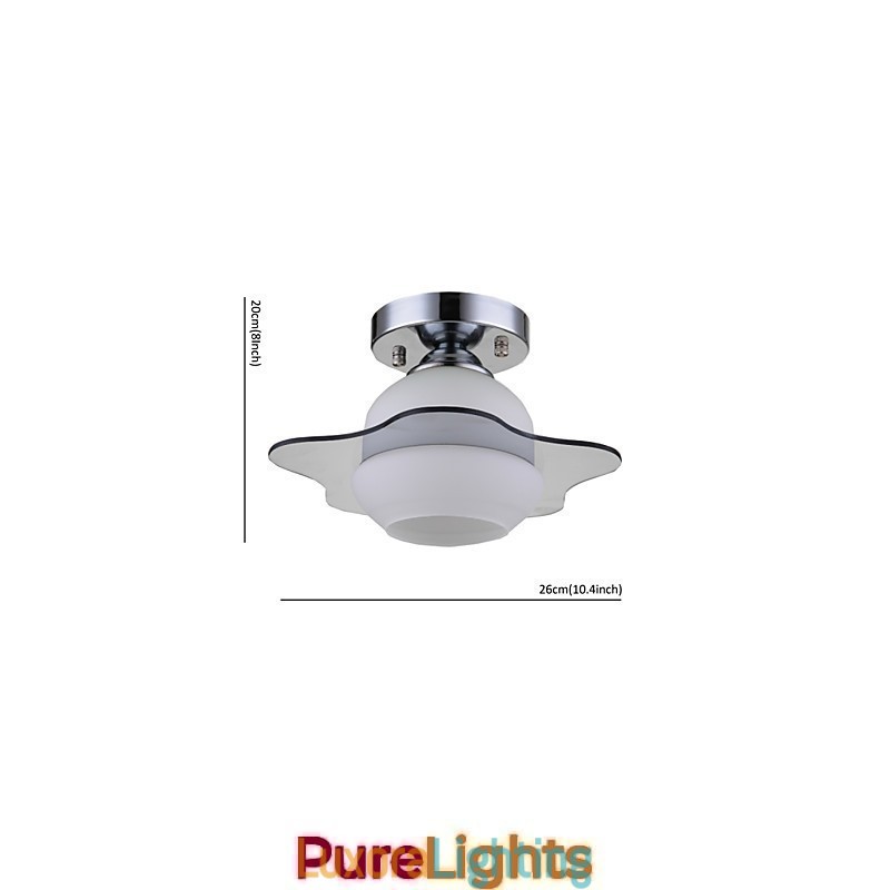 Designer Touch Decorative Modern Ceiling Light Flush Mount 1 Light Contemporary Metal