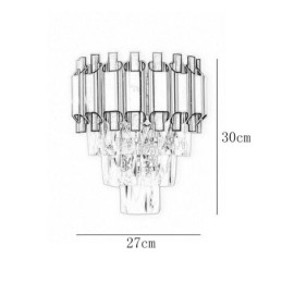 Designer Touch Decorative Hanging Crystal Modern Wall Light Sconce Hardwired 11.81" High Fixture