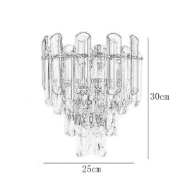 Designer Touch Decorative European Wall Sconces Crystal Wall Lights Bathroom