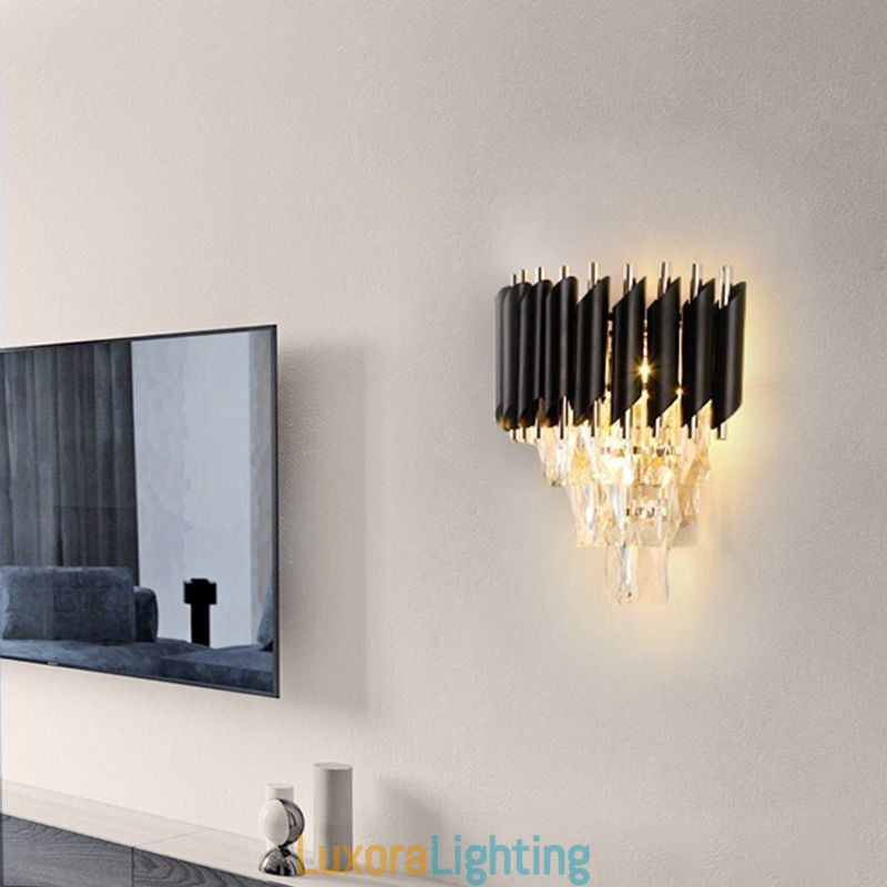 Designer Touch Decorative Modern Wall Sconce Lamps Creativity Crystal Wall Lamp