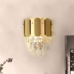 Designer Touch Decorative Modern Crystal Wall Sconce Wall Lamp Fixtures Bedside