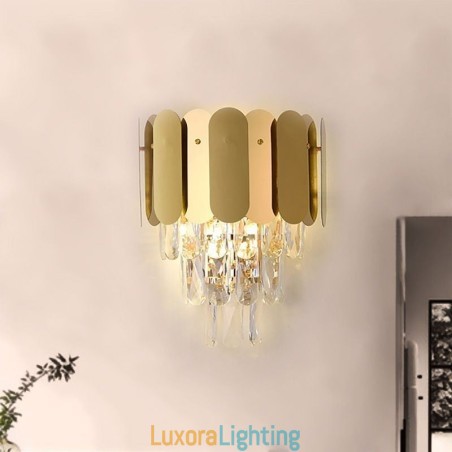 Designer Touch Decorative Modern Crystal Wall Sconce Wall Lamp Fixtures Bedside