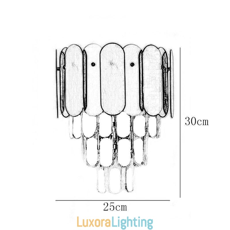 Designer Touch Decorative Modern Crystal Wall Sconce Wall Lamp Fixtures Bedside