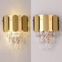 Designer Touch Decorative Modern Crystal Wall Sconce Wall Lamp Fixtures Bedside