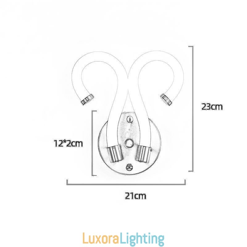 Designer Touch Decorative Modern Wall Light Creativity Sconce Wall Lamp Copper Sheep Horn 2 Lights