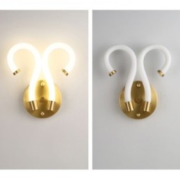Designer Touch Decorative Modern Wall Light Creativity Sconce Wall Lamp Copper Sheep Horn 2 Lights