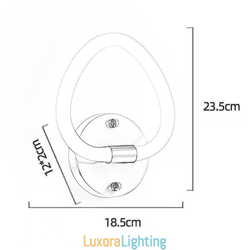 Designer Touch Decorative Modern Heart Shaped Indoor Wall Lights Sconce