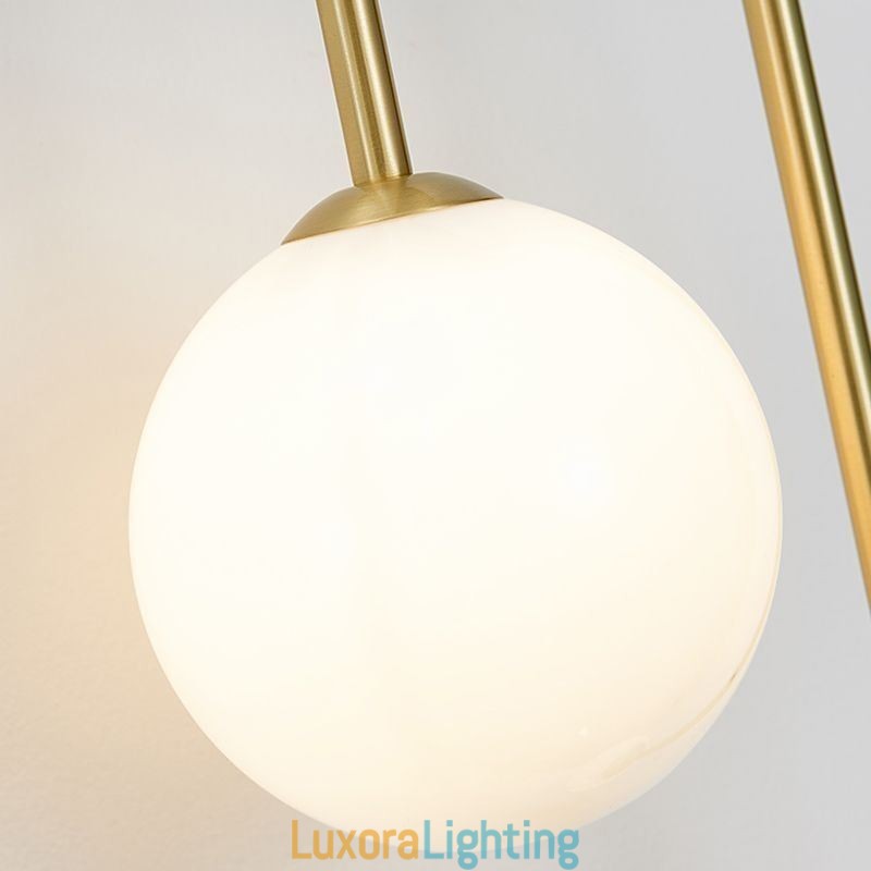 Designer Touch Decorative Globe Glass Wall Sconce Lighting Modern Brass Wall Light