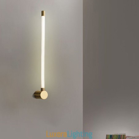 Designer Touch Decorative Brass Sconce Modern Acrylic Strip Wall Light