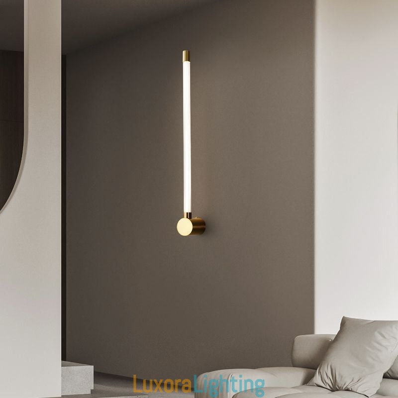Designer Touch Decorative Brass Sconce Modern Acrylic Strip Wall Light