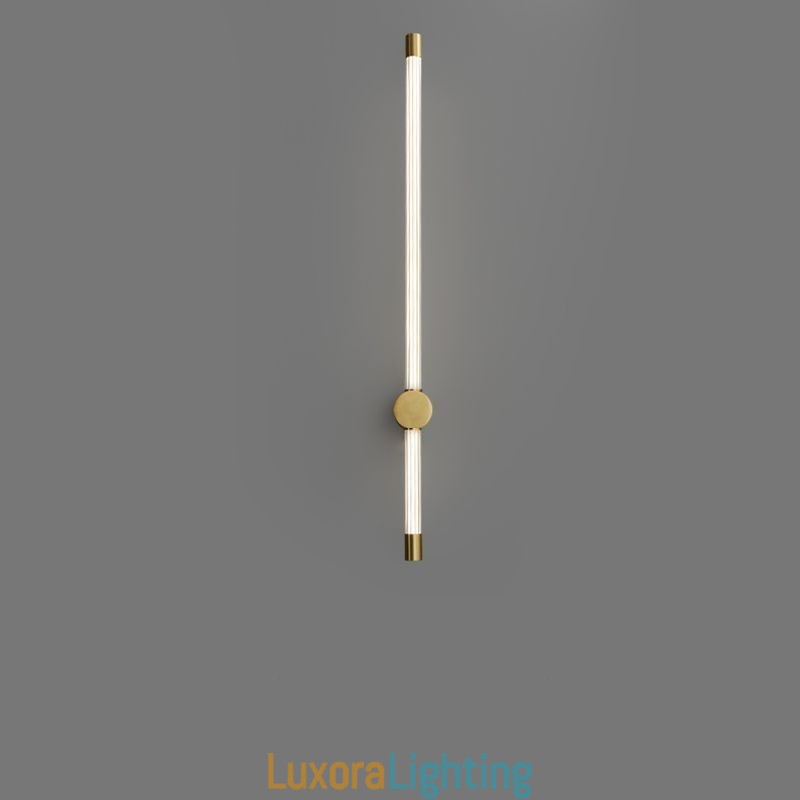 Designer Touch Decorative Brass Sconce Modern Acrylic Strip Wall Light