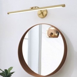 Designer Touch Decorative Nordic Mirror Front Light Brass Acrylic Wall Lamp