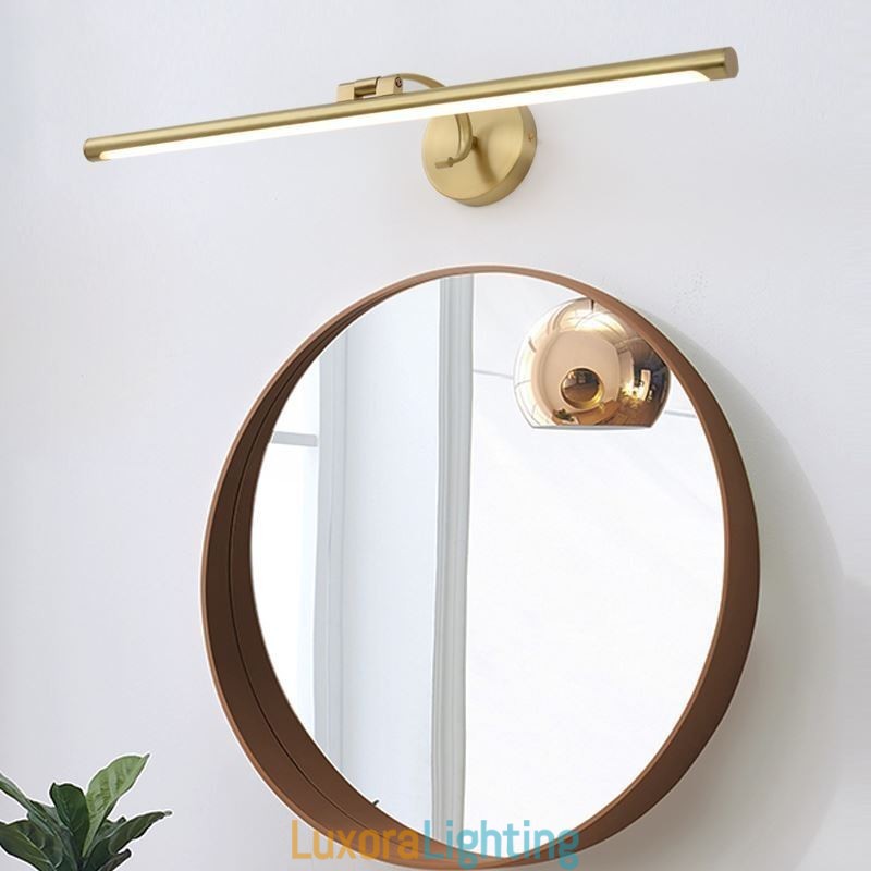 Designer Touch Decorative Nordic Mirror Front Light Brass Acrylic Wall Lamp