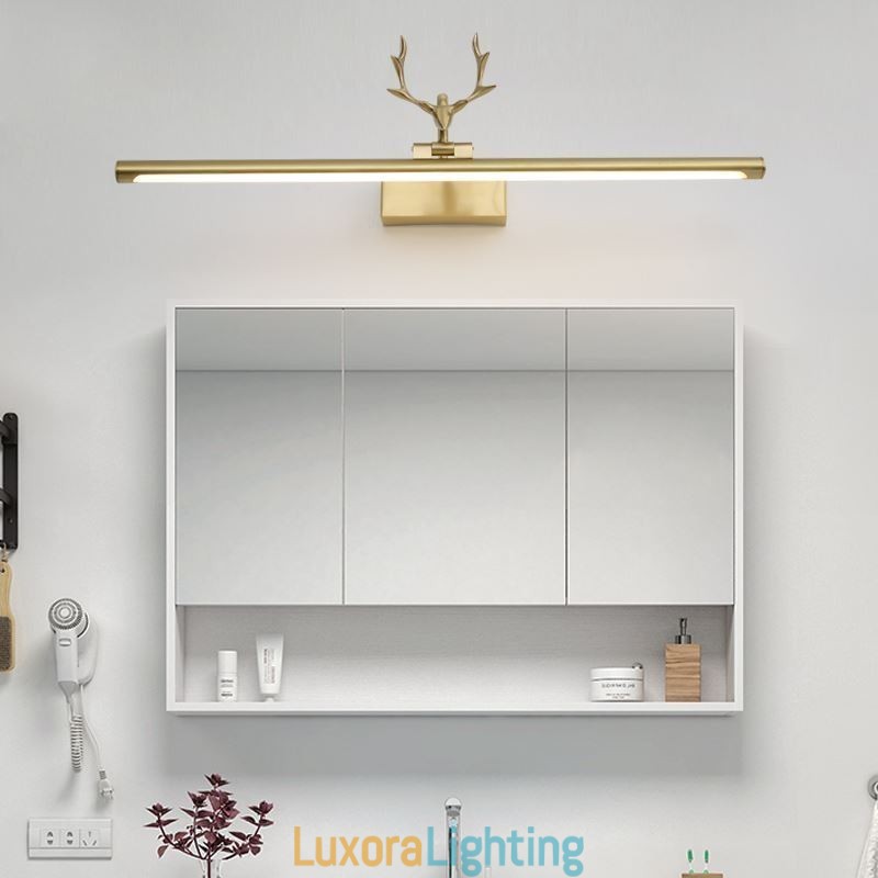 Designer Touch Decorative Nordic Brass Wall Lamp Mirror Front Light