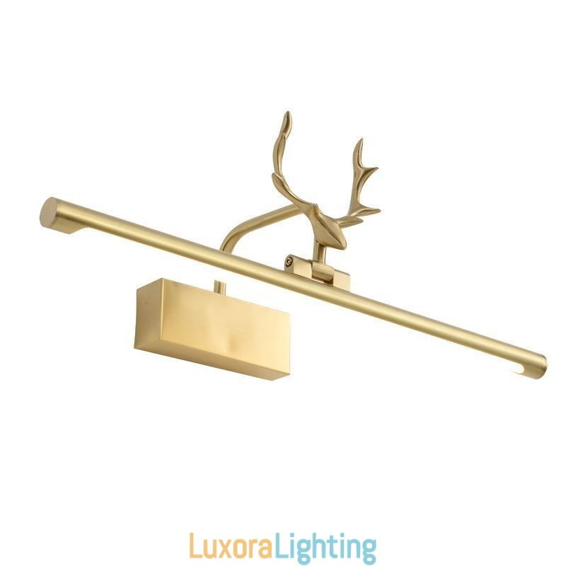 Designer Touch Decorative Nordic Brass Wall Lamp Mirror Front Light