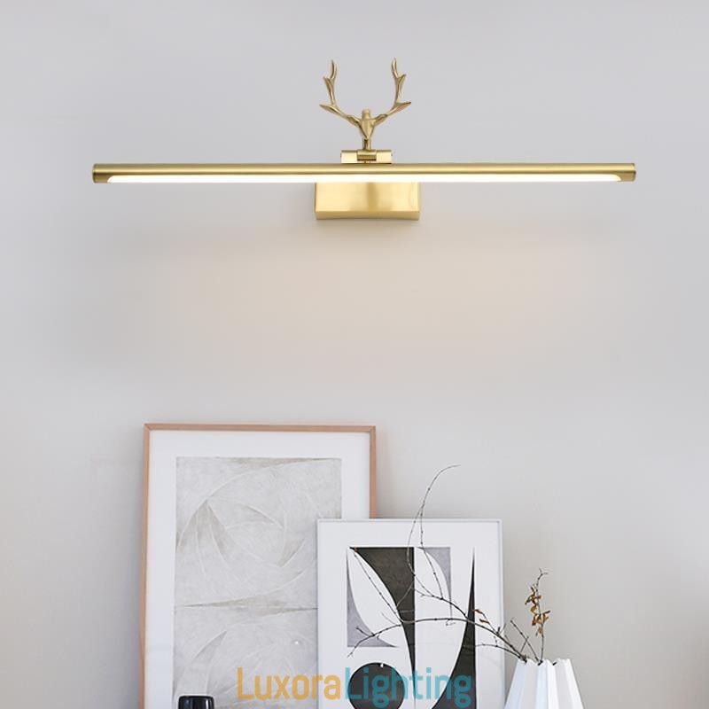 Designer Touch Decorative Nordic Brass Wall Lamp Mirror Front Light