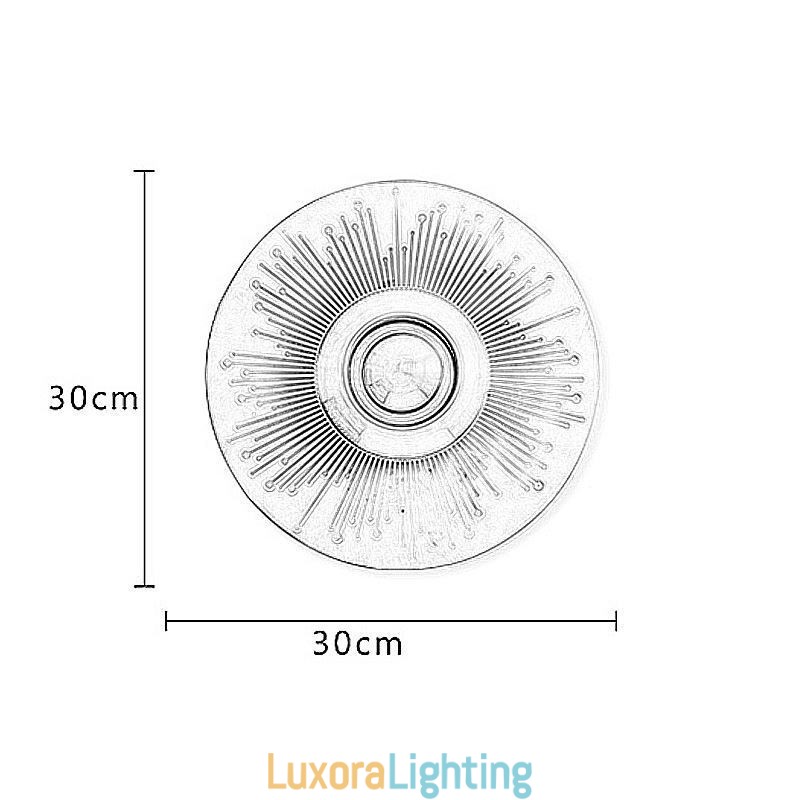 Designer Touch Decorative Nordic Brass Wall Lamp Hollow out Round Shape Sconce Light